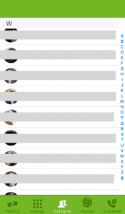 Voyced SoftPhone iOS contacts